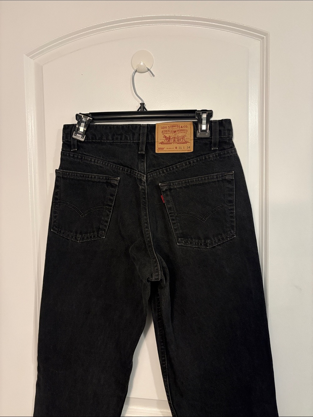 Levi's Black Straight Leg Men's Jeans